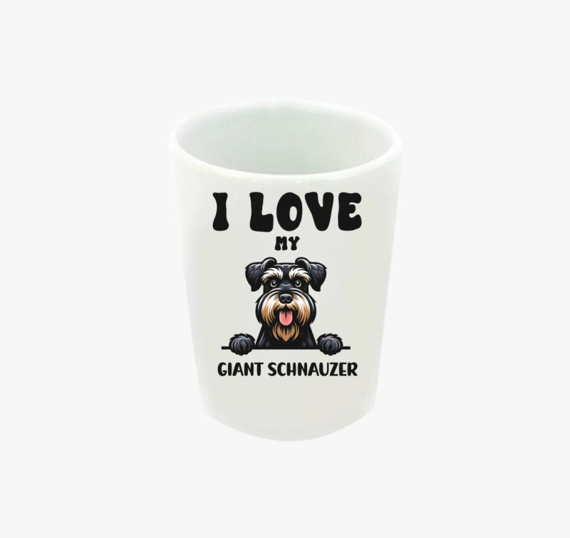 I love my giant schnauzer feles pohár