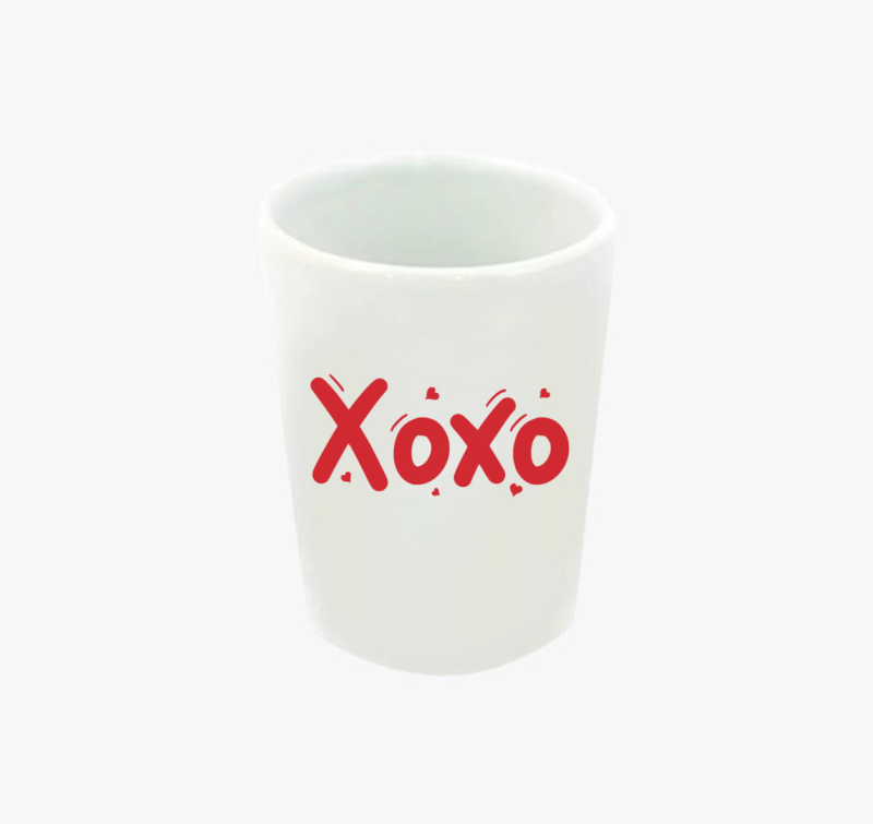 Xoxo szív feles pohár