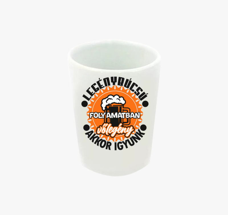 Sörös Legénybúcsús Vőlegény feles pohár