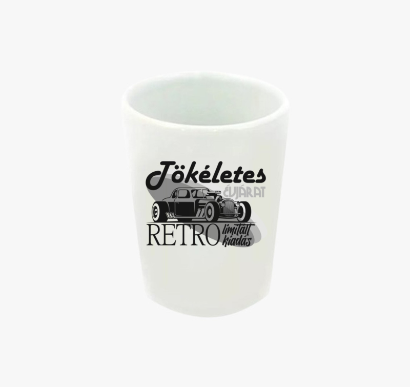 Retro tökéletes évjárat feles pohár