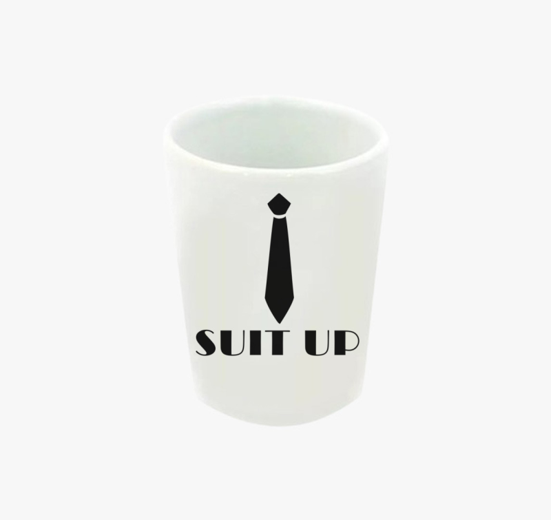 SUIT UP simple feles pohár