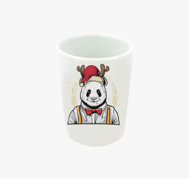 Karácsonyi Panda feles pohár