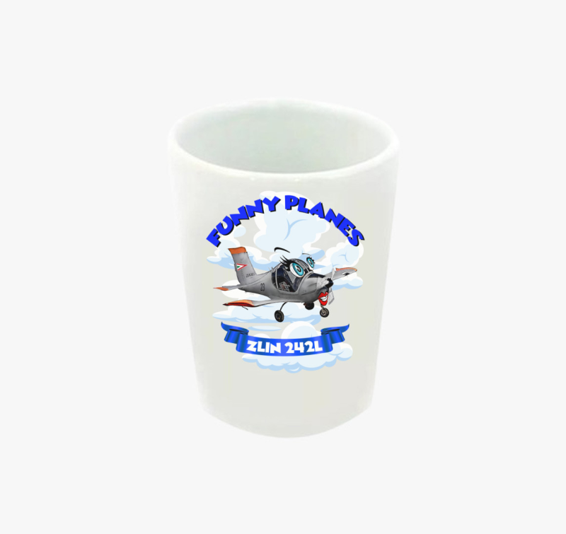 Zlin 242L funny feles pohár