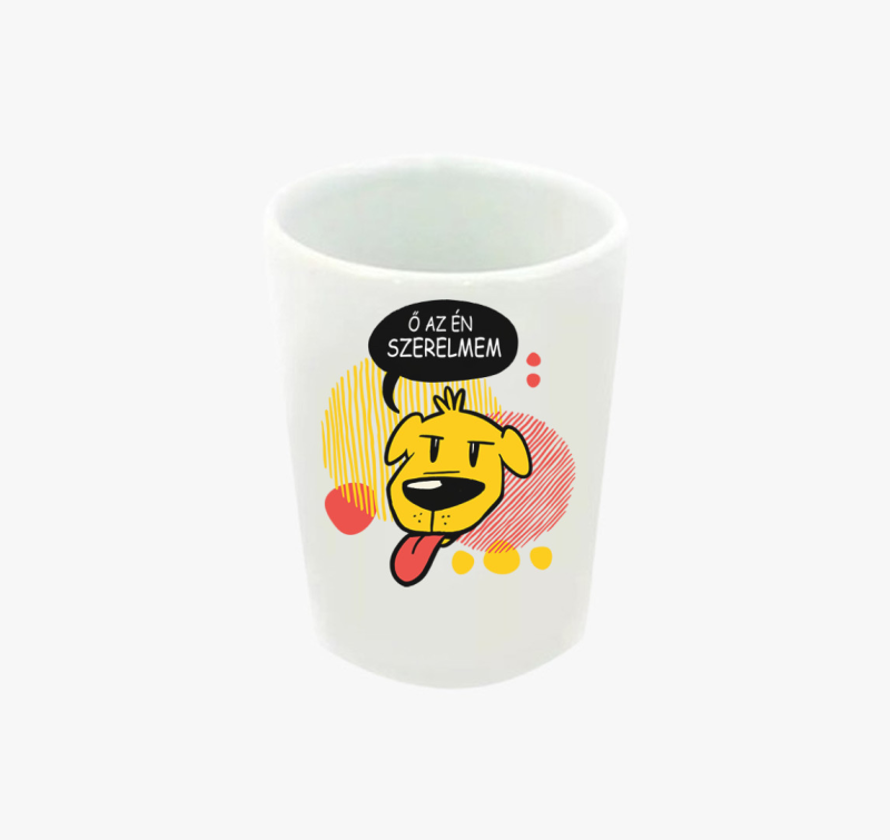 Szerelmes kutyás feles pohár