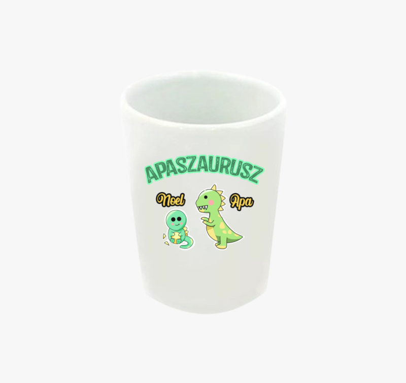 Apaszaurusz feles pohár - egyedi névvel