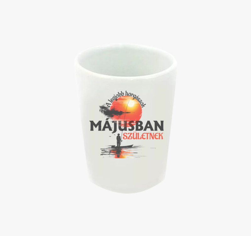 A legjobb horgászok art feles pohár - választható hónappal