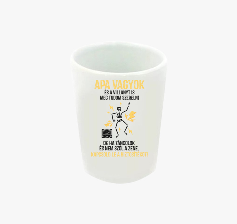 Apa vagyok... vicces feles pohár