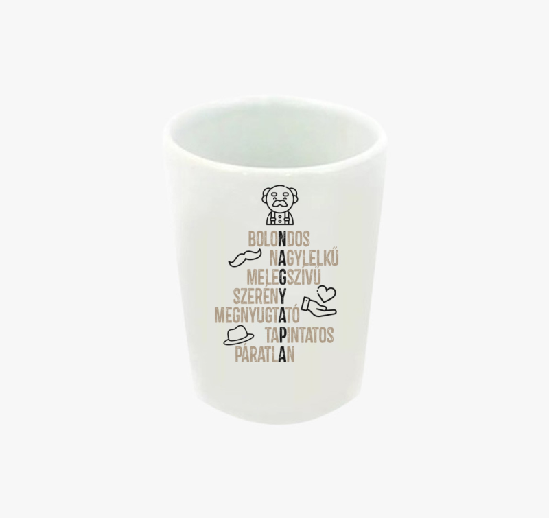 Nagyapa szókirakós feles pohár