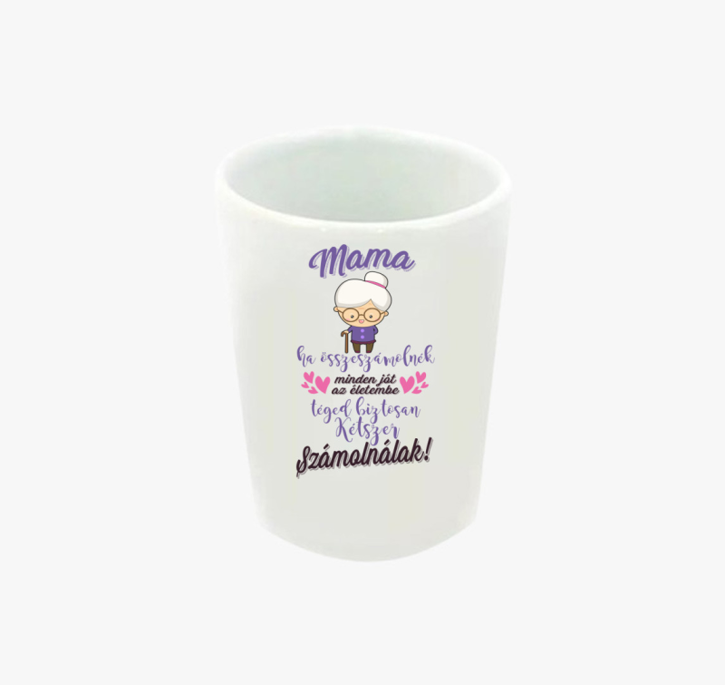 Mama számolós feles pohár