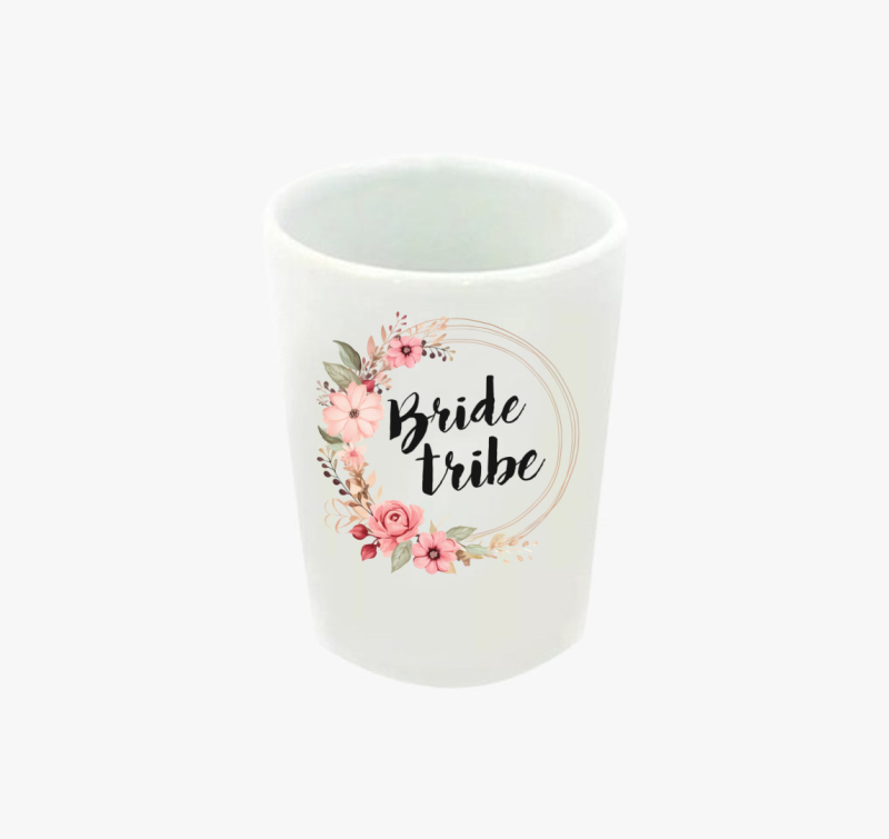 Bride tribe virágos feles pohár