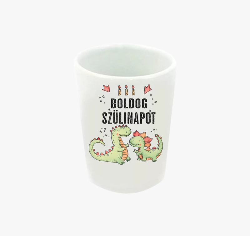 Dinós Szülinap feles pohár