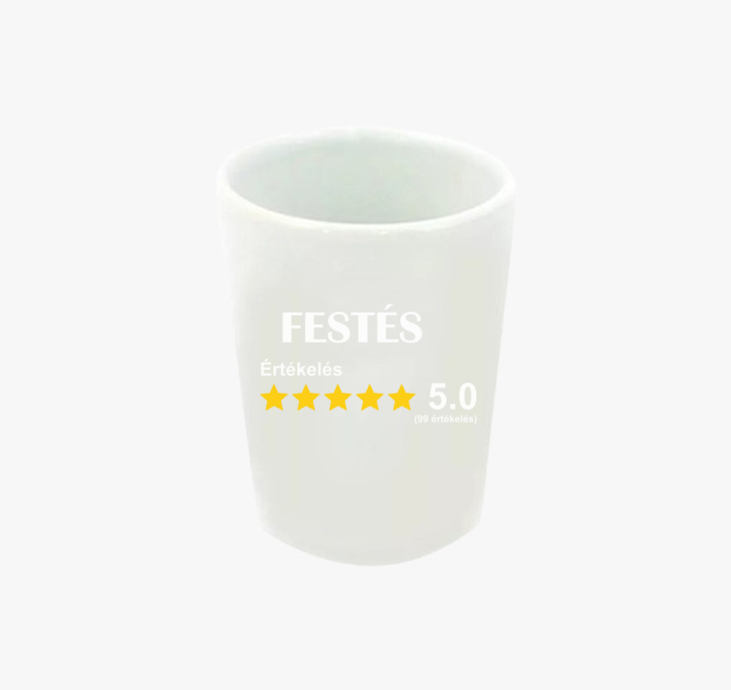 Festő értékelős feles pohár