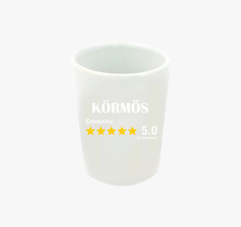 Körmös értékelős feles pohár