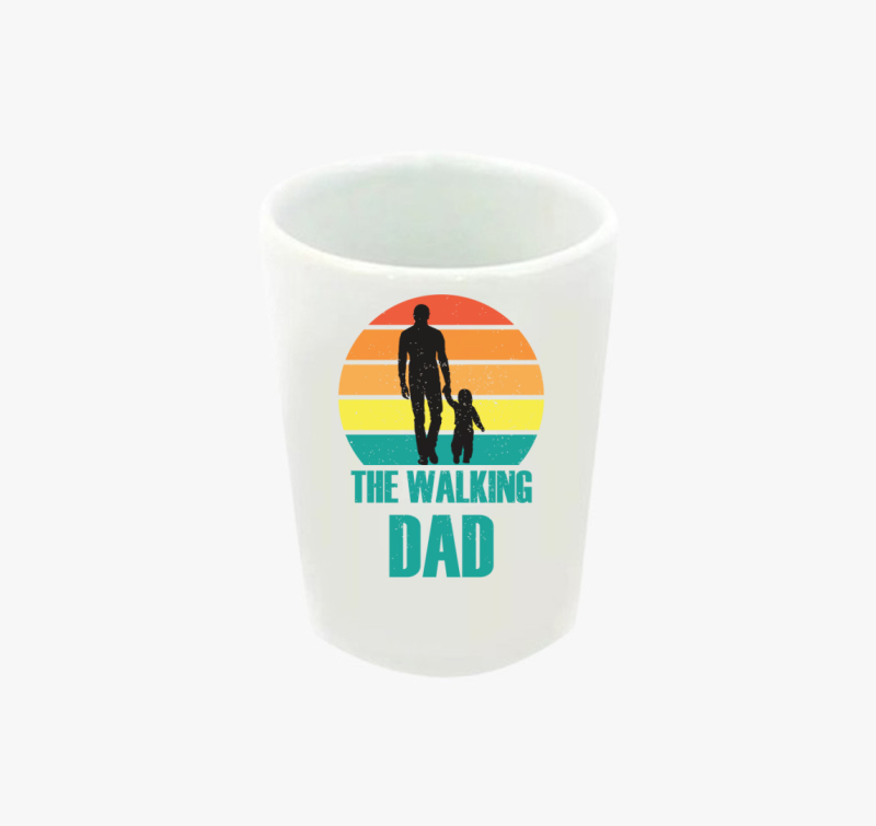 The walking dad mintás feles pohár