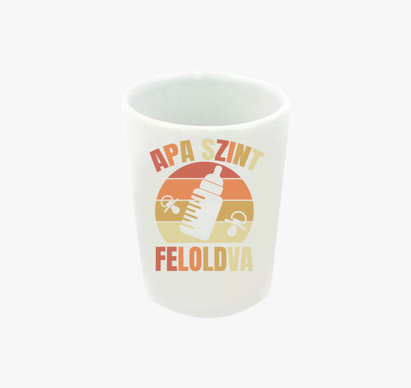 Apa szint feloldva feles pohár