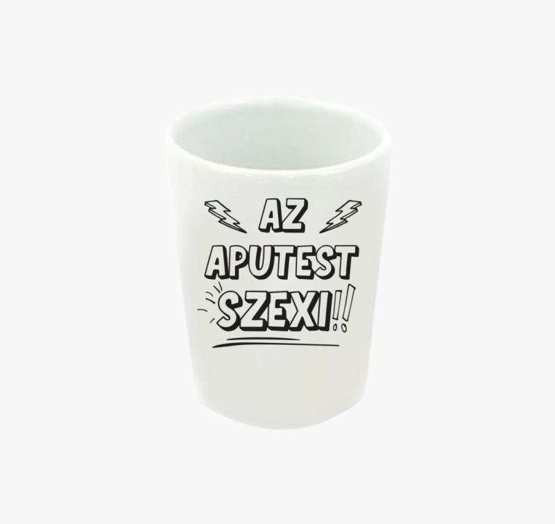 Az aputest szexi feles pohár