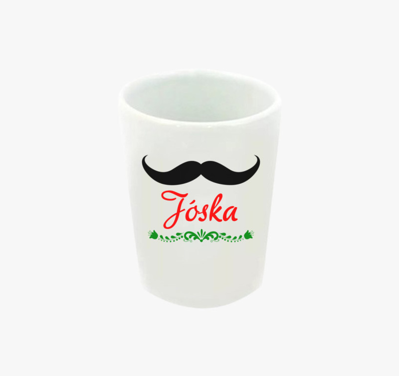Betyárbajusz feles pohár választható névvel