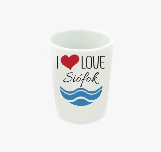 I love Siófok feles pohár