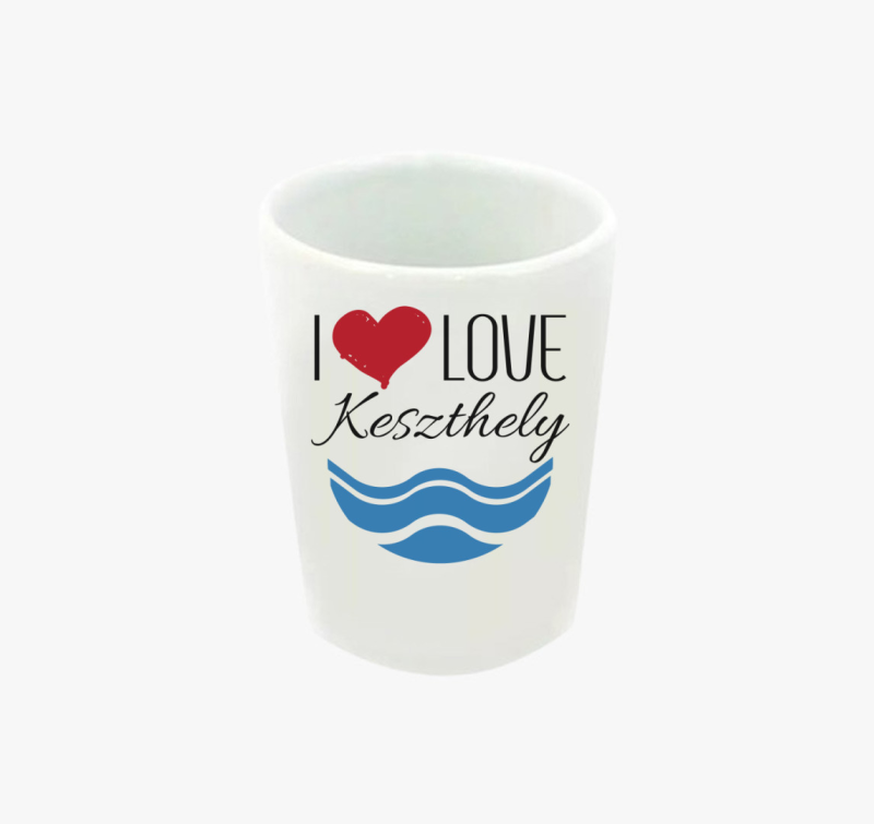 I love Keszthely feles pohár