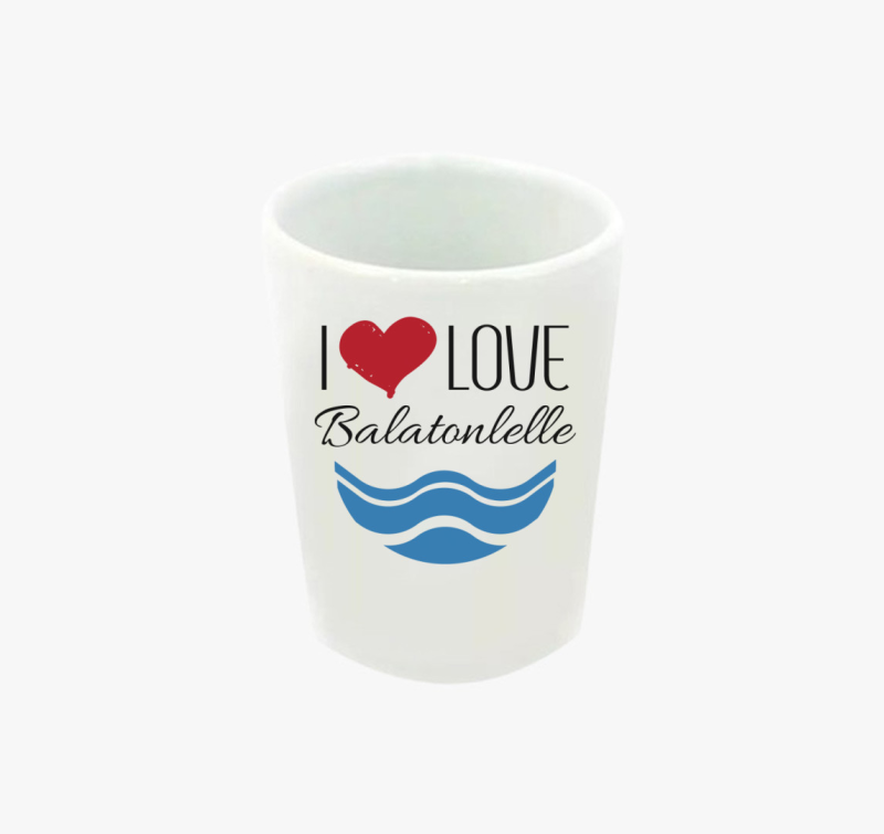 I love Balatonlelle feles pohár