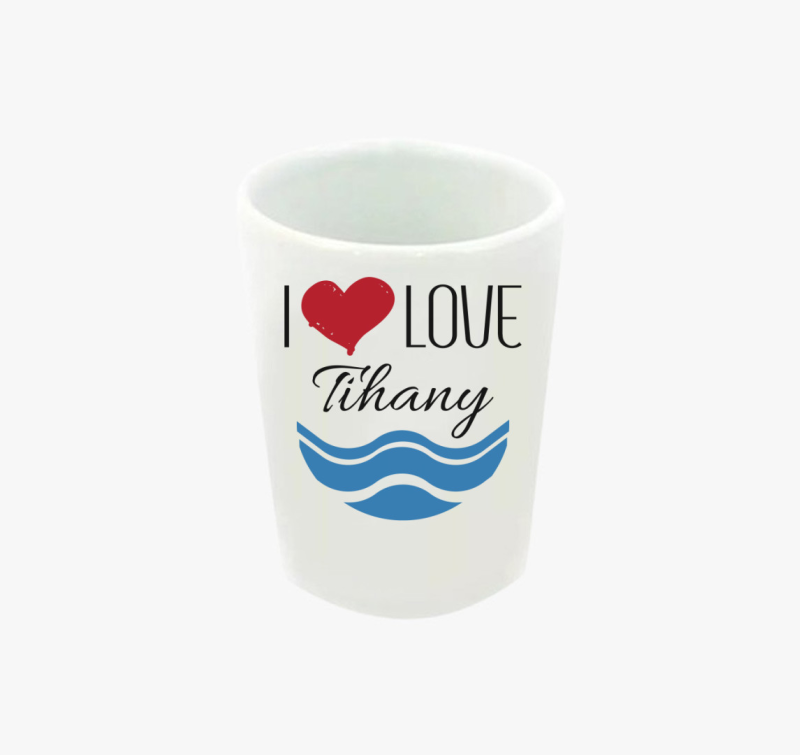 I love Tihany feles pohár