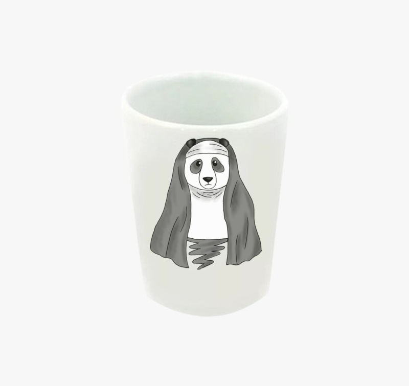 Apáca panda feles pohár