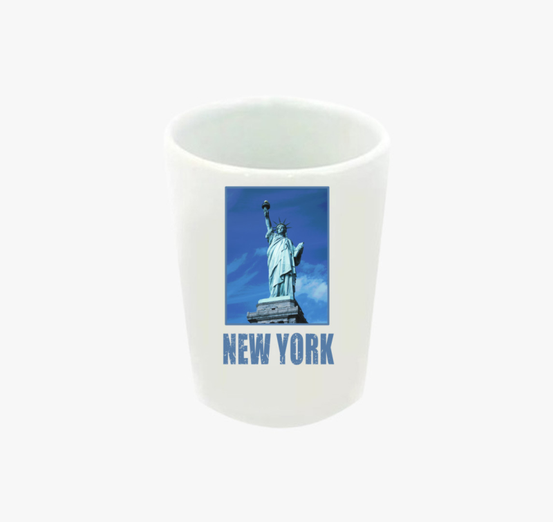 New York kék  feles pohár