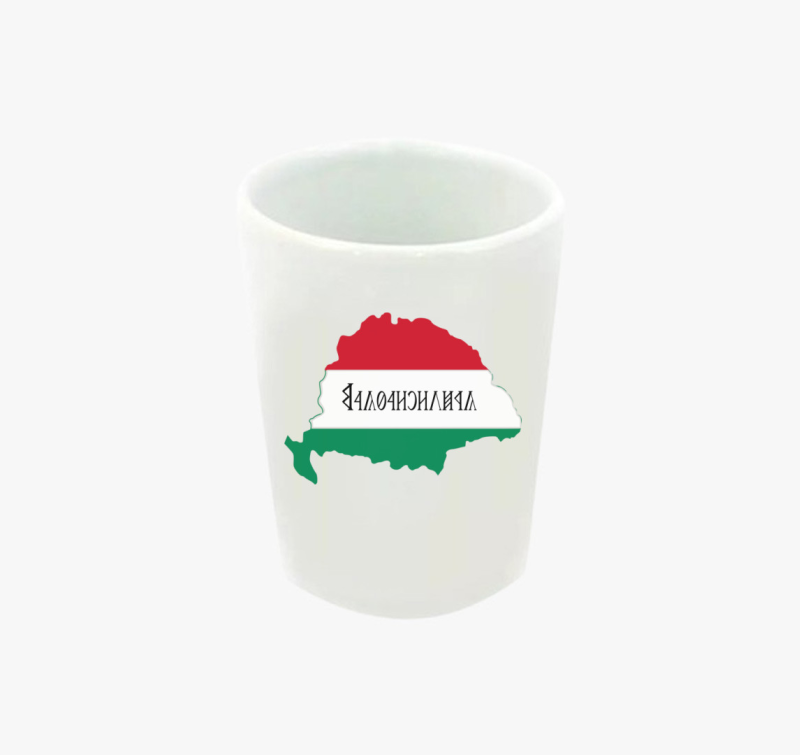 Nagy Magyarország rovás írással  feles pohár