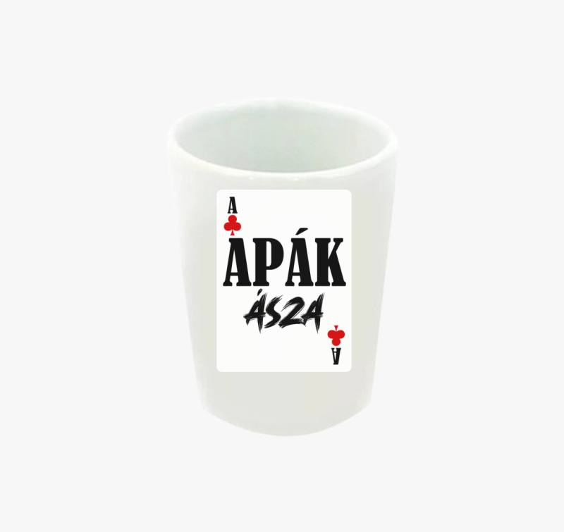 Apák ásza kártyás feles pohár