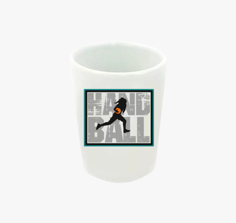 Handball feliratos lányos feles pohár