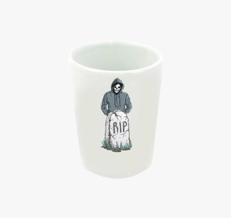 Gyászoló halál feles pohár