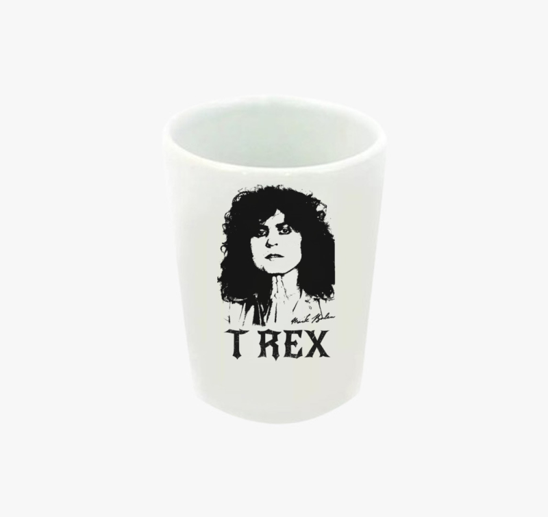 T-REX  Marc Bolan portré rajz feles pohár
