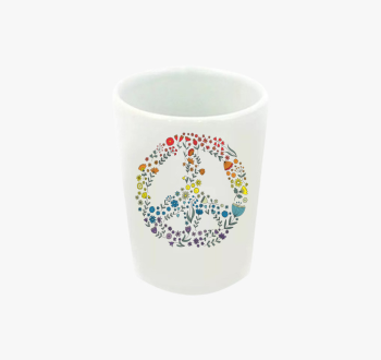 Békejel virágokból -...