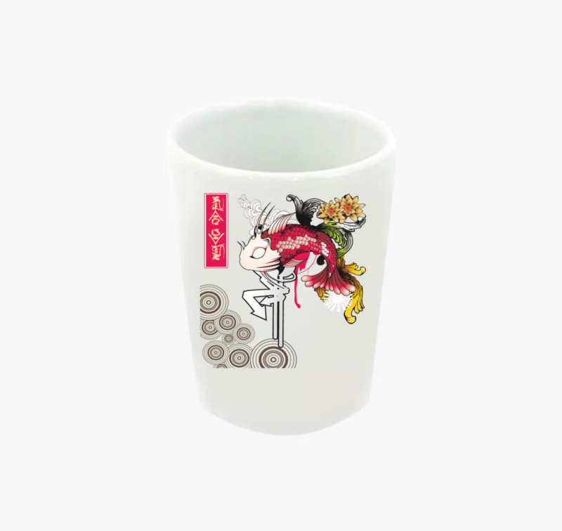 Japán koi pontyos feles pohár