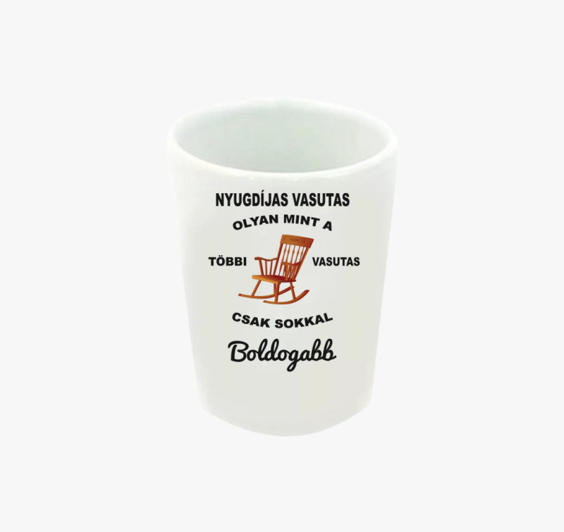 Nyugdíjas vasutas feles pohár