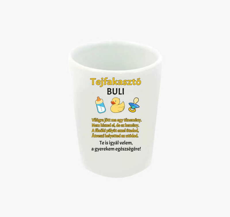 Tejfakasztóra feles pohár
