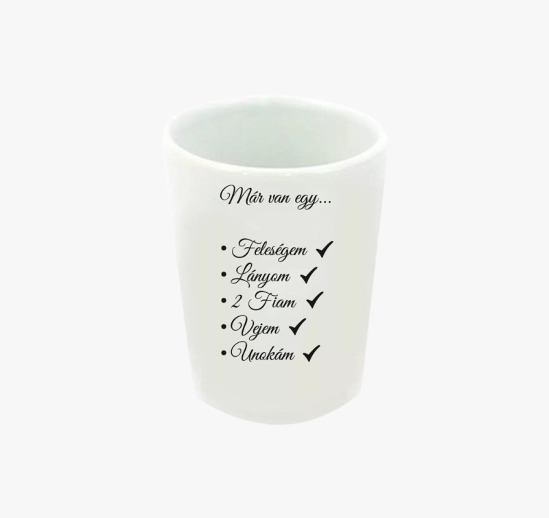 Családlista nagyapáknak feles pohár