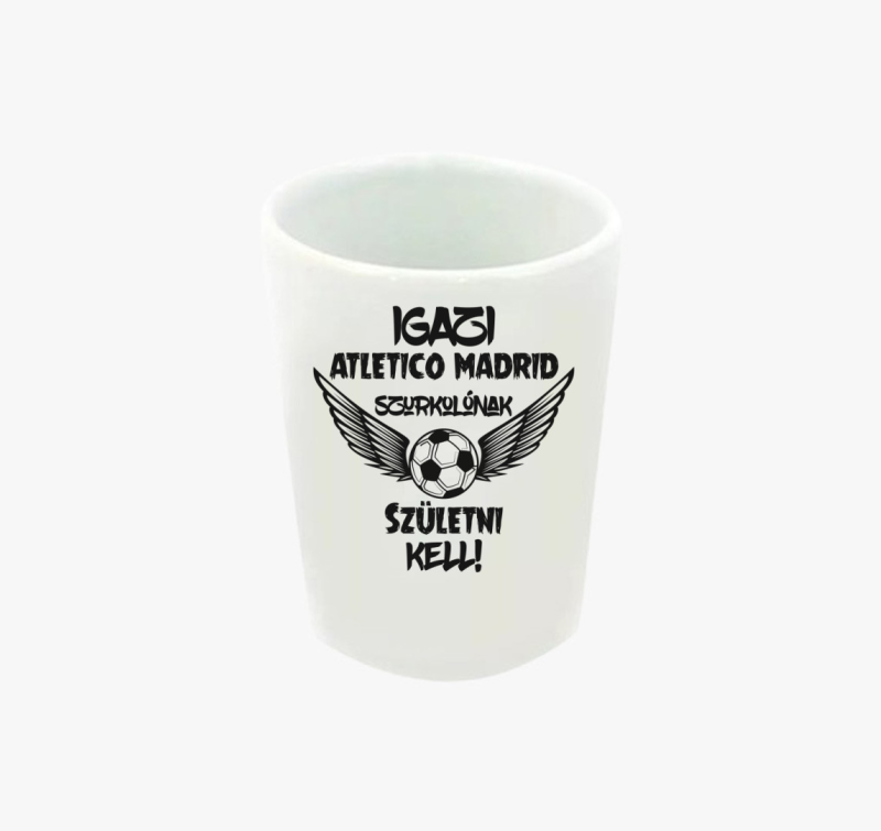 Atletico Madrid szurkoló feles pohár