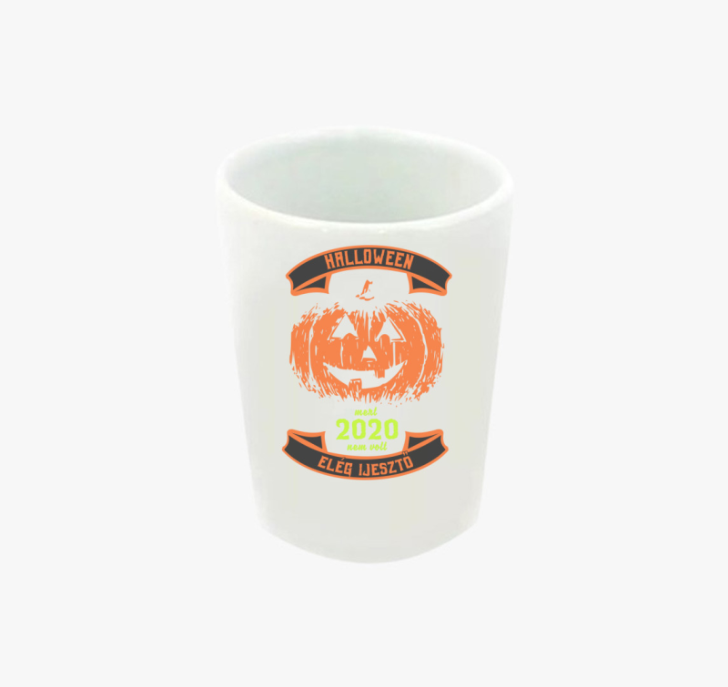 Vészjósló halloweeni tök feles pohár