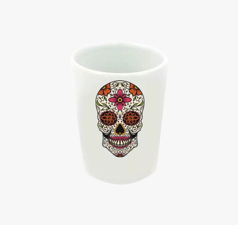 Halloween Calavera koponya feles pohár