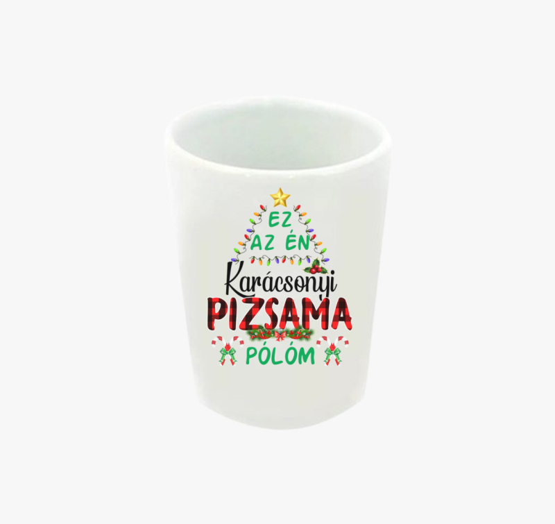 Karácsonyi pizsi feles pohár
