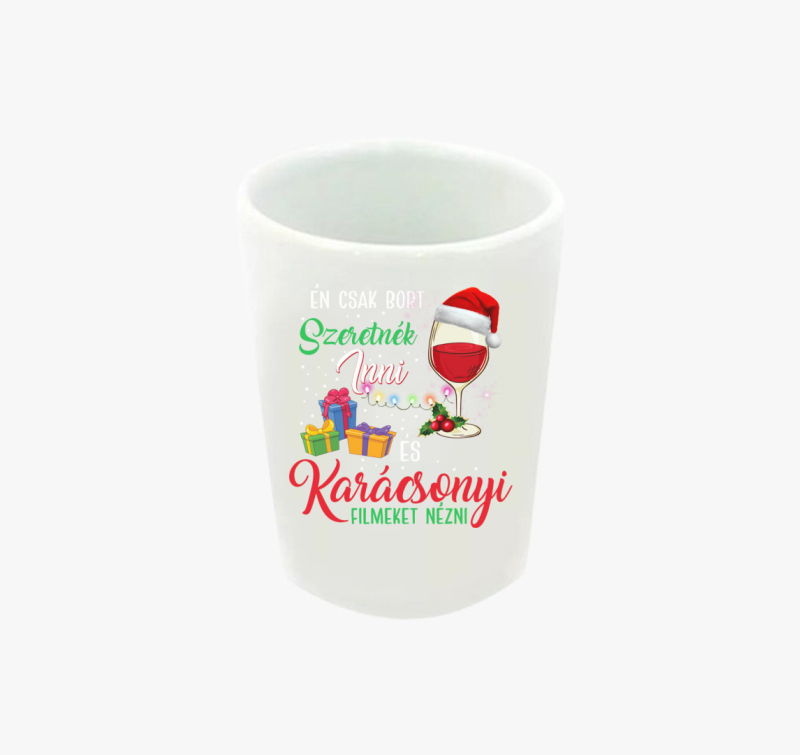 Karácsonyi filmek és bor feles pohár