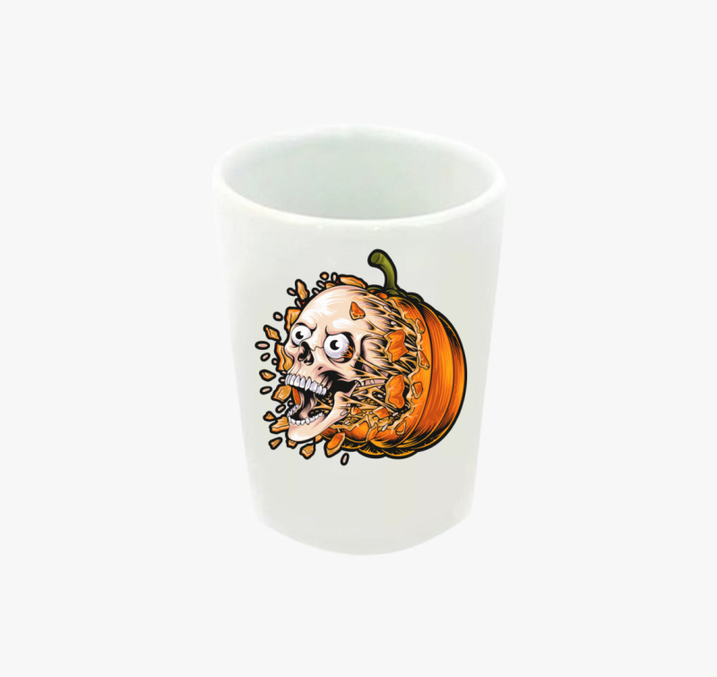 Ijesztő tökös Halloween feles pohár