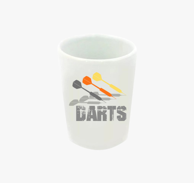 Darts mintás feles pohár