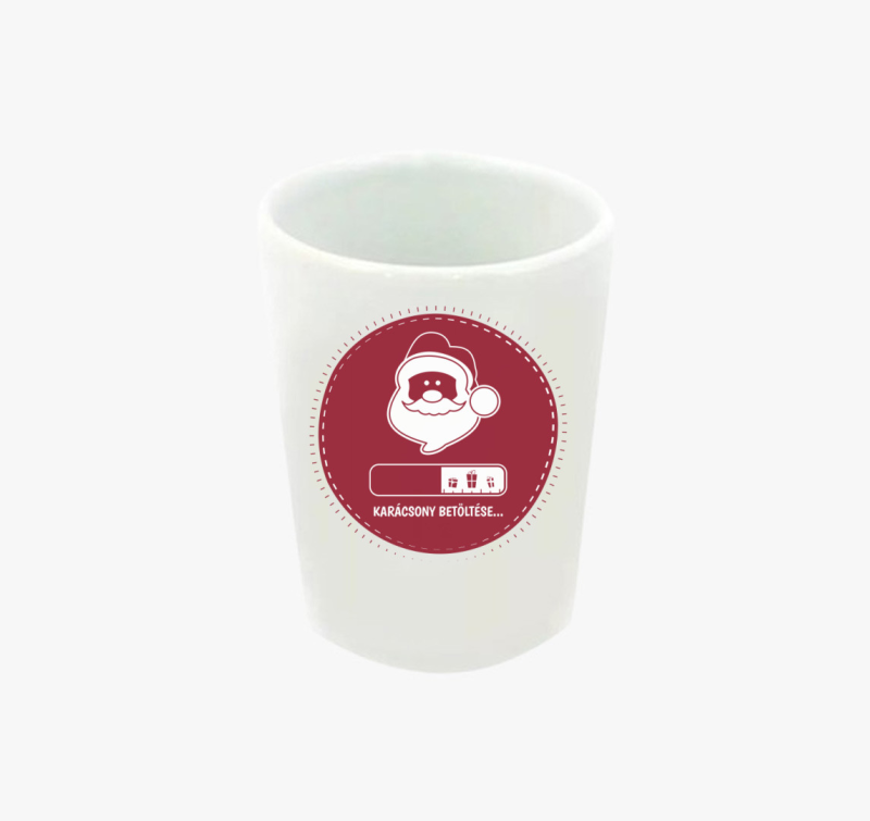 Karácsony betöltése feles pohár