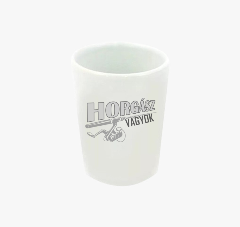 Horgászbotos feles pohár