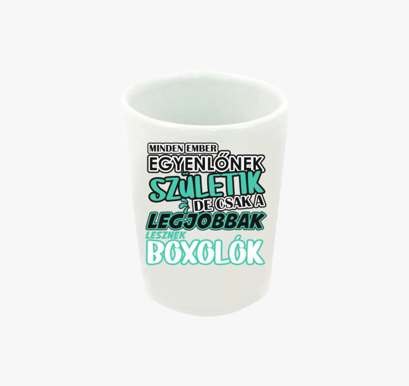 Egyenlőnek születik boxos feles pohár