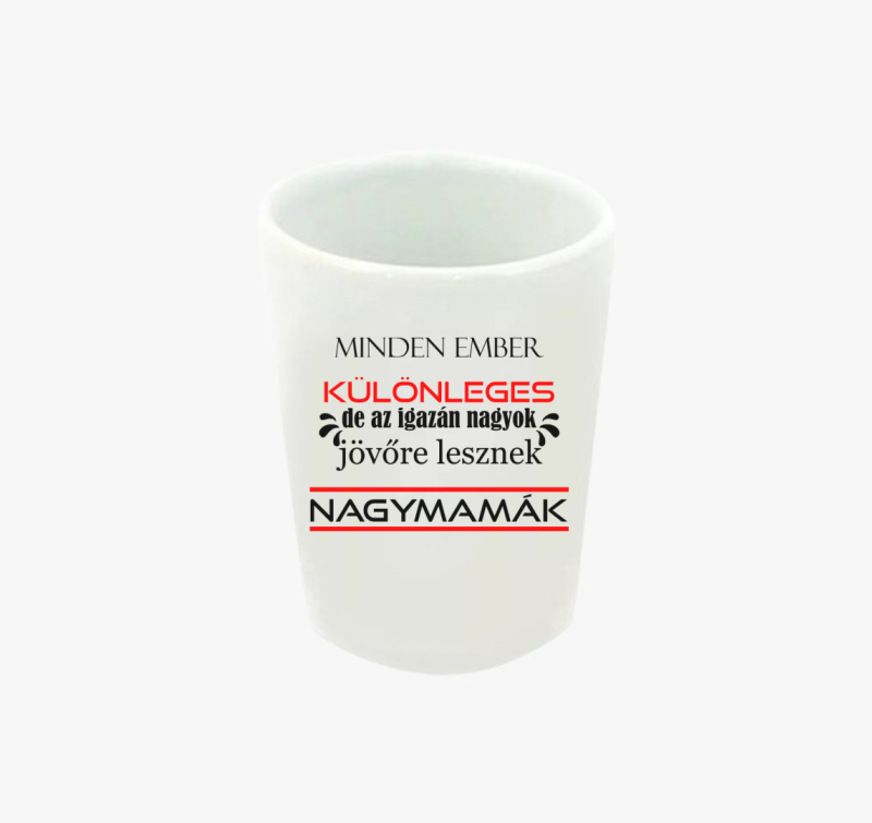 Különleges nagymama feles pohár