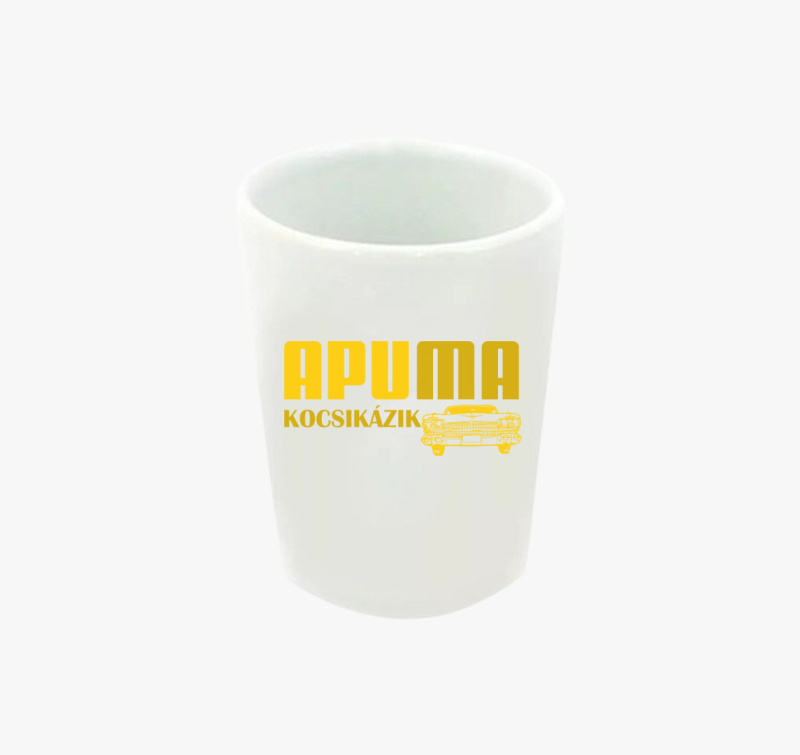 Apu ma kocsikázik feles pohár