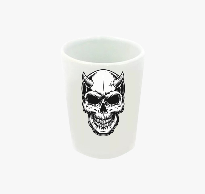 Skull koponya feles pohár